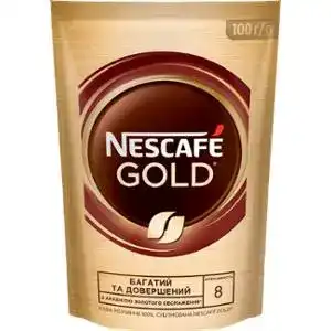 Кава Nescafe Gold розчинна сублімована 100 г