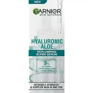 Сироватка для обличчя Garnier Skin Naturals Hyaluronic Aloe для нормальної та комбінованої шкіри 30 мл