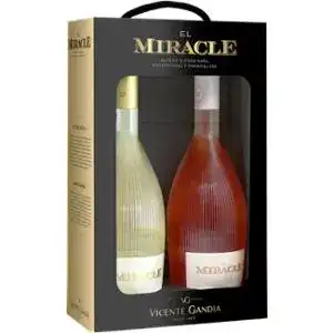 Подарунковий набір вина El Miracle біле та рожеве сухе 2 шт по 0,75 л