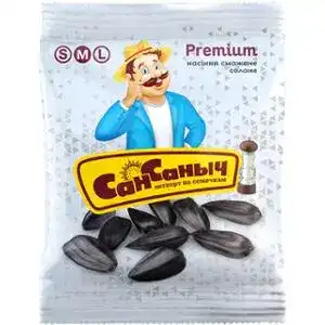 Семена подсолнечника СанСанич жареные соленые Premium 75 г