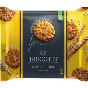 Печиво Biscotti Cookies Time з вівсяними пластівцями 170 г
