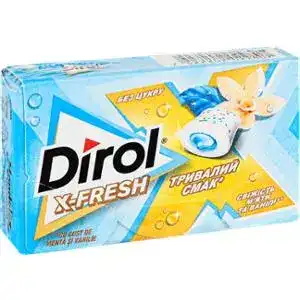 Жувальна гумка Dirol X-Fresh свіжість м`яти та ванілі 19,5 г