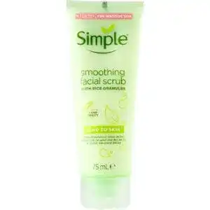 Скраб для обличчя Simple вирівнюючий Smoothing Facial Scrub 75 мл