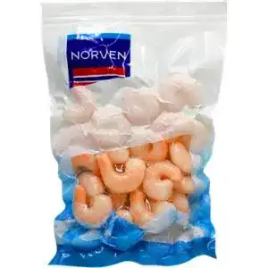 Креветки Norven 2125 очищенные хвосты варено-мороженые 300 г