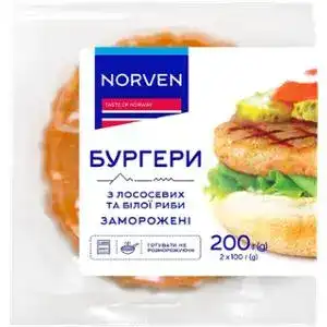 Бургеры рыбные Norven 200 г