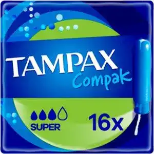 Тампони гігієнічні Tampax Compak Супер Duo 16 шт