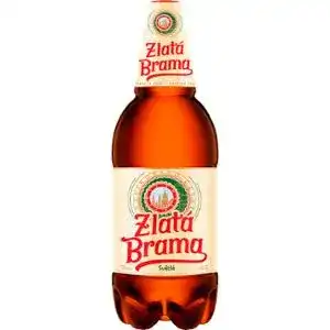 Пиво Zlata Brama світле пастеризоване 5% 1,75 л