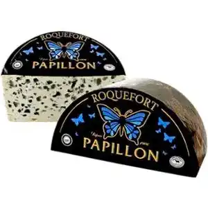 Сыр Papillon Black Label Pdo Рокфор 52% весовой