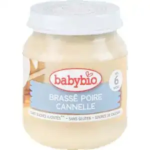 Пюре Babybio органічне молочне на основі коров'ячого молока з грушею та корицею 130 г