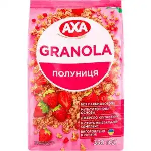 Гранола Axa хрустящая с клубникой 330 г