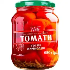 Томаты Varto маринованные острые 680 г