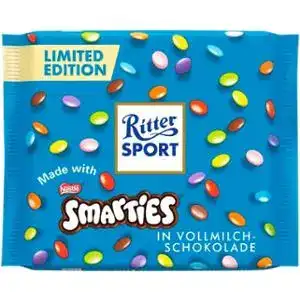 Шоколад Ritter Sport Smarties молочний 100 г