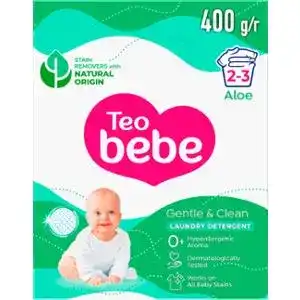 Пральний порошок Teo Bebe Gentle & Clean Aloe дитячий 400 г
