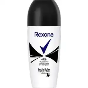 Дезодорант Rexona Невидима на чорному і білому роликовий 50 мл
