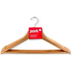 Вiшалка для одягу York дерев'яна 3 шт