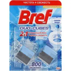 Очищуючі кубики для унітазу Bref Duo-Cubes 2х50 г