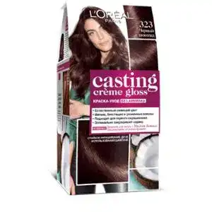 Фарба-догляд для волосся L'Oreal Paris Casting Creme Gloss 323 чорний шоколад
