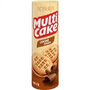 Печиво Roshen Multi Cake цукрове з какао начинкою 180 г