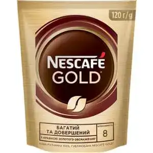 Кава розчинна сублімована Nescafe Gold 120 г