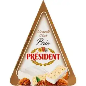 Сыр President Brie с орехами 62% 125 г