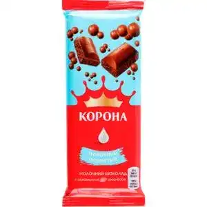 Шоколад молочний пористий Корона м/у 80г