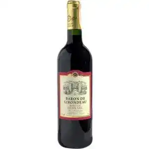 Вино Baron de Lirondeau червоне сухе 0.75 л