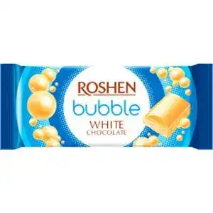 Шоколад Roshen White Bubble білий пористий 80 г