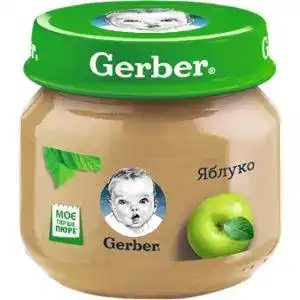 Пюре Gerber для дітей від 6 місяців яблуко 80 г 